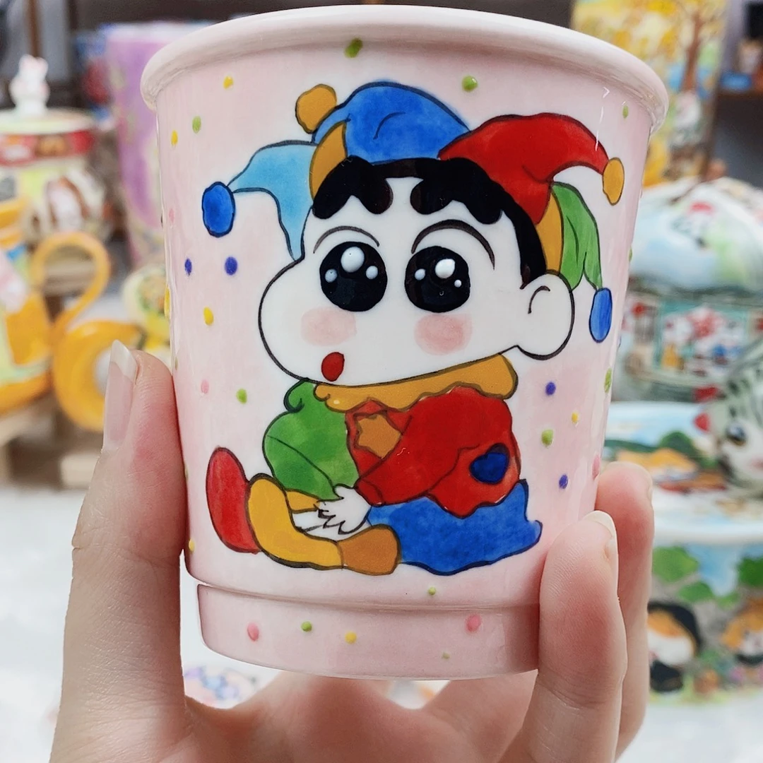 瓷片董董文创手绘陶瓷