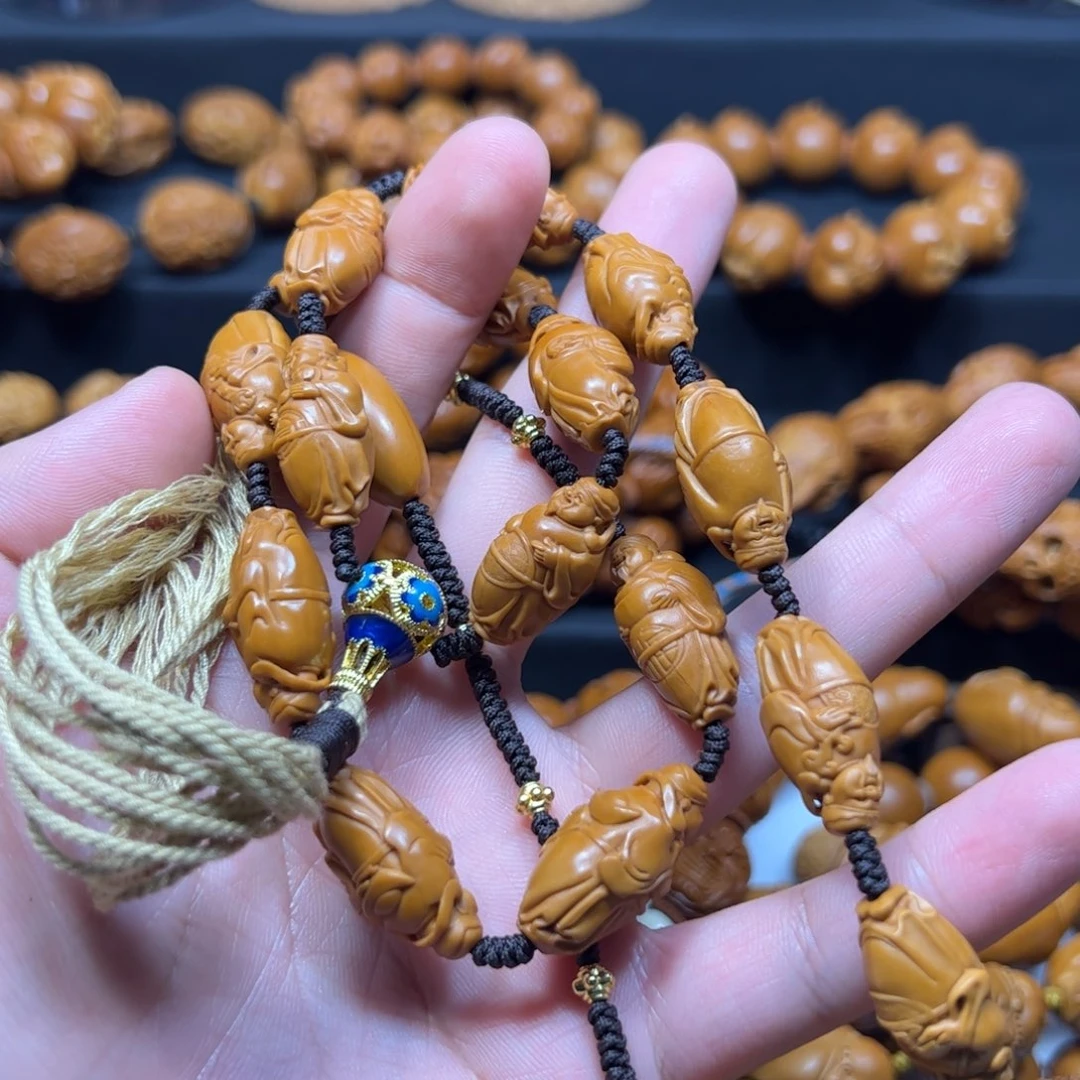 奔***牛手串/手链橄榄核1.2十八金条财神
