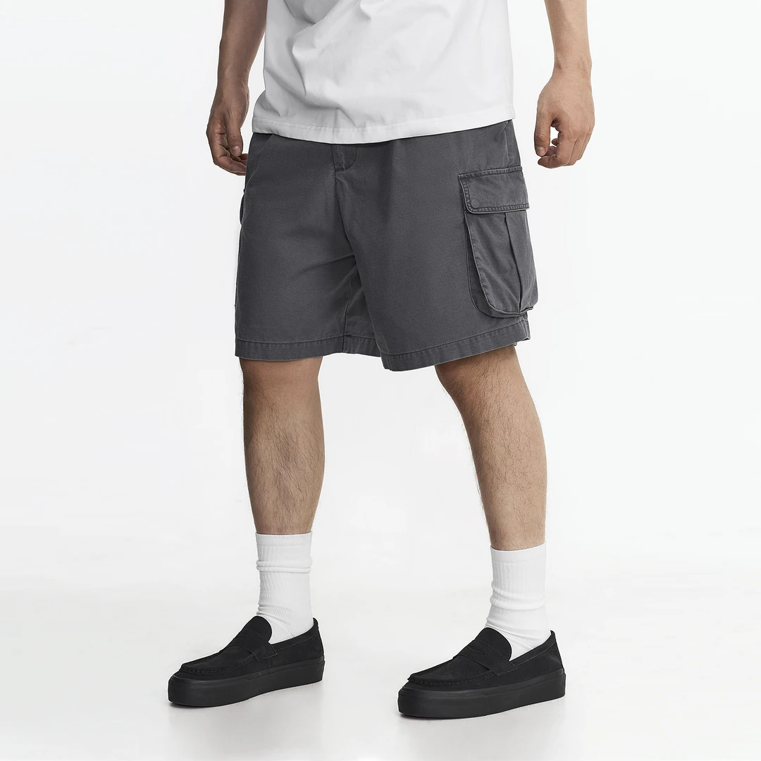 TOPTIER BRO 25SS 275g多口袋工装短裤男水洗做旧宽松休闲五分裤