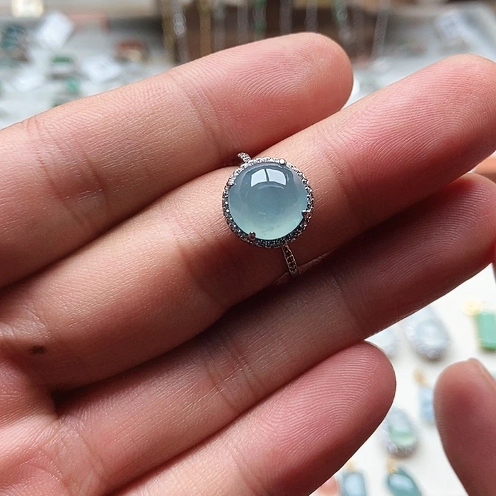 翡翠银S925镶嵌颈饰