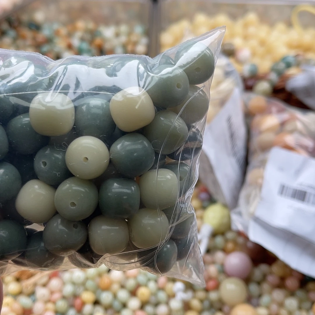 白玉菩提吊坠A/13mm/60颗