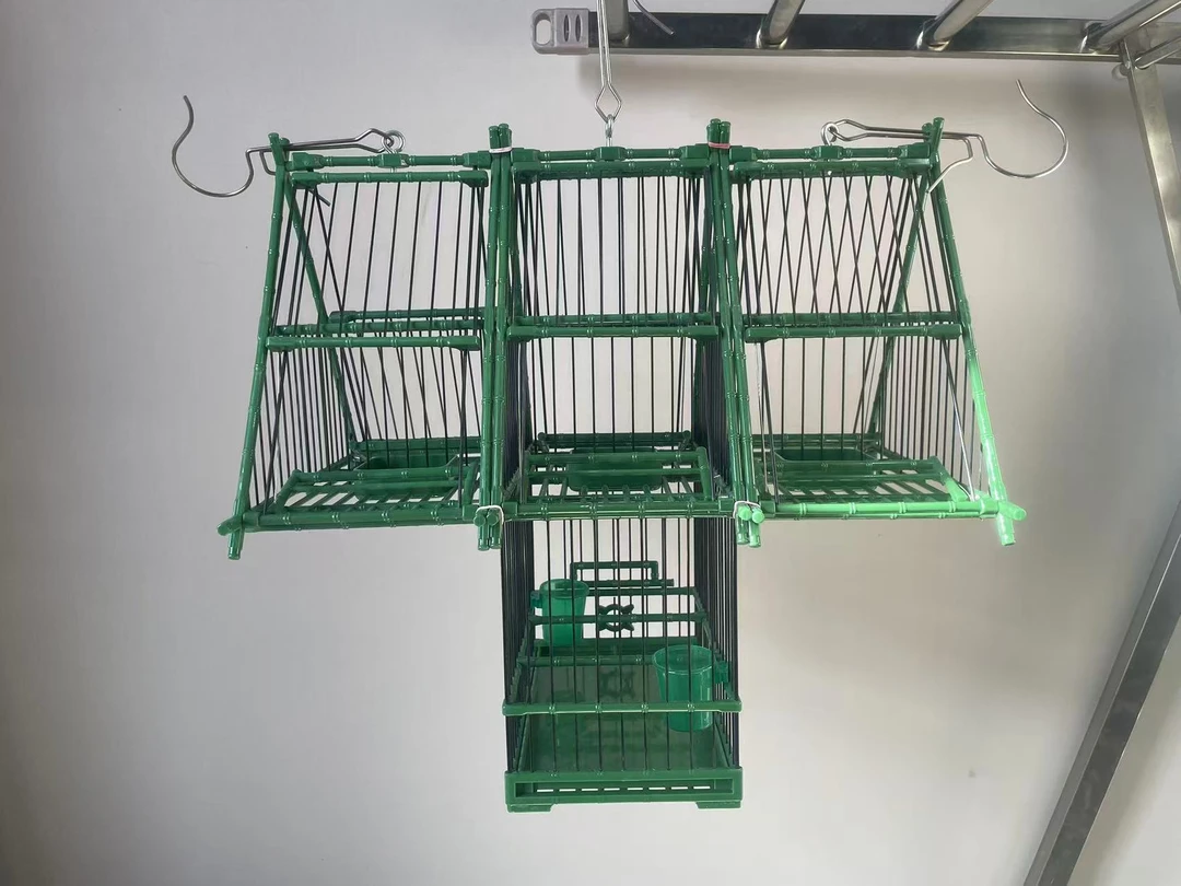 新生产塑钢踏笼 机关笼 观赏笼 黄雀 贝子 大山雀 通用