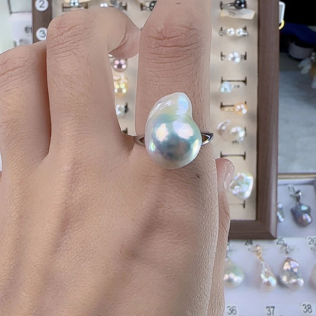 未镶嵌淡水珍珠戒指