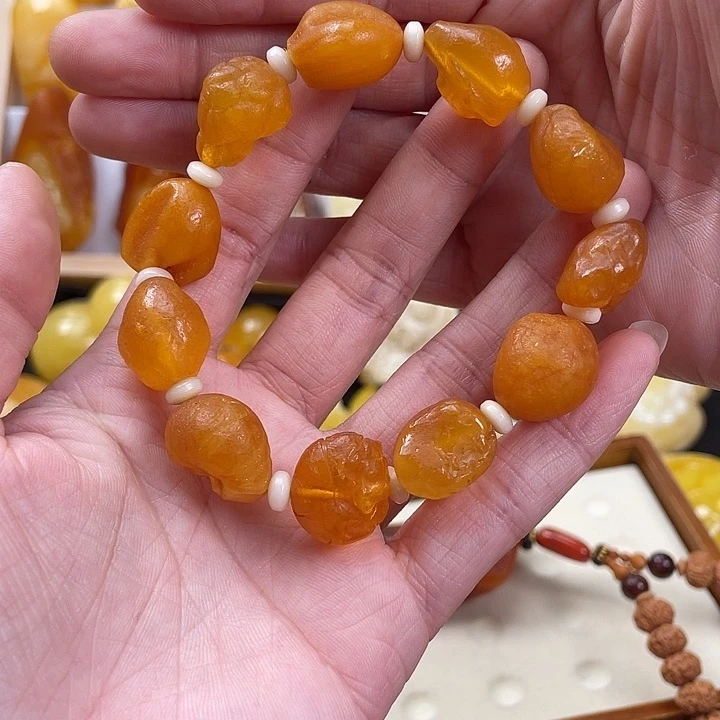 蜜蜡项链未镶嵌蜜蜡