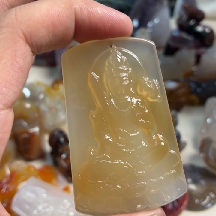 玛瑙/玉髓未镶嵌吊坠(不含链)