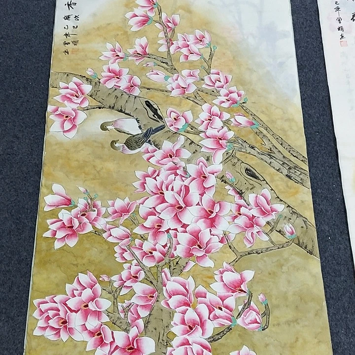 国画工笔花鸟画一幅