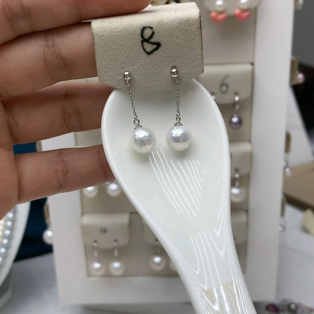 【闪购商品】淡水珍珠耳饰银S925镶嵌