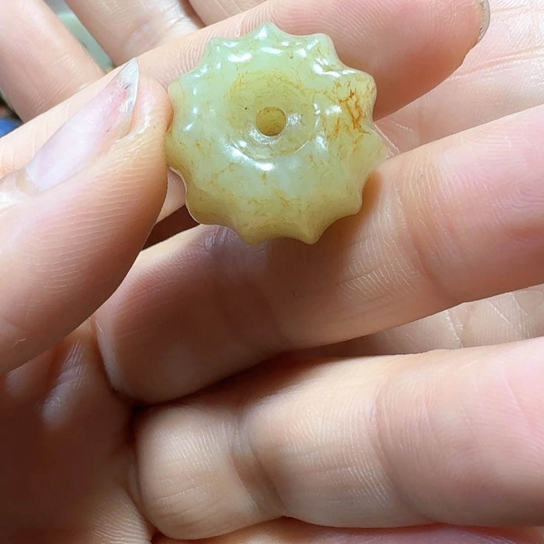 和田玉未镶嵌挂件清****来