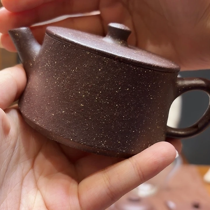 紫砂茶壶宜兴原矿紫桃花泥160