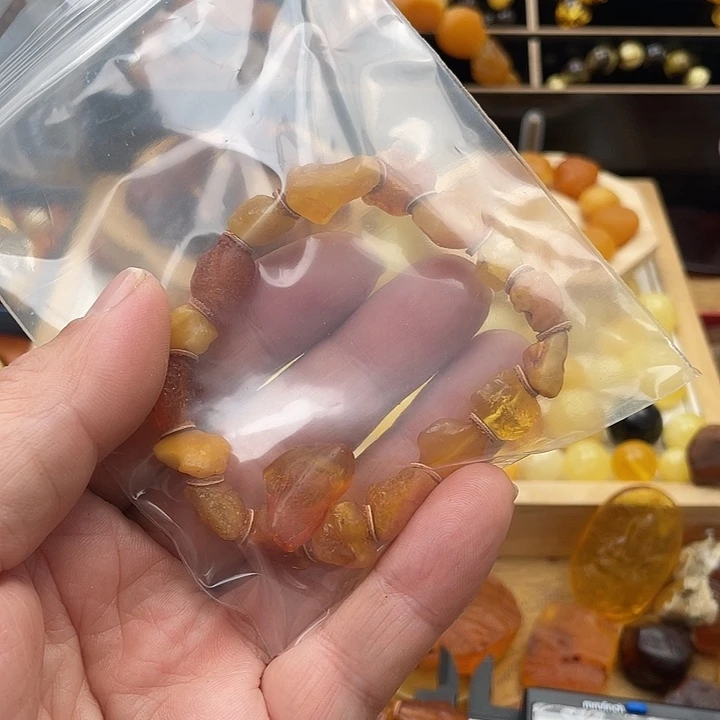 小****琥珀未镶嵌套链手串