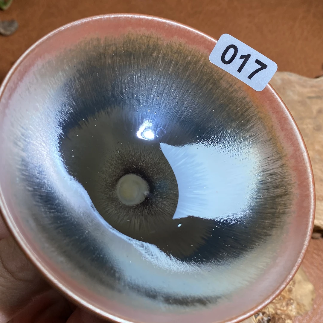 建窑联系原矿原釉 通天龙窑柴烧 一物一拍 平口017