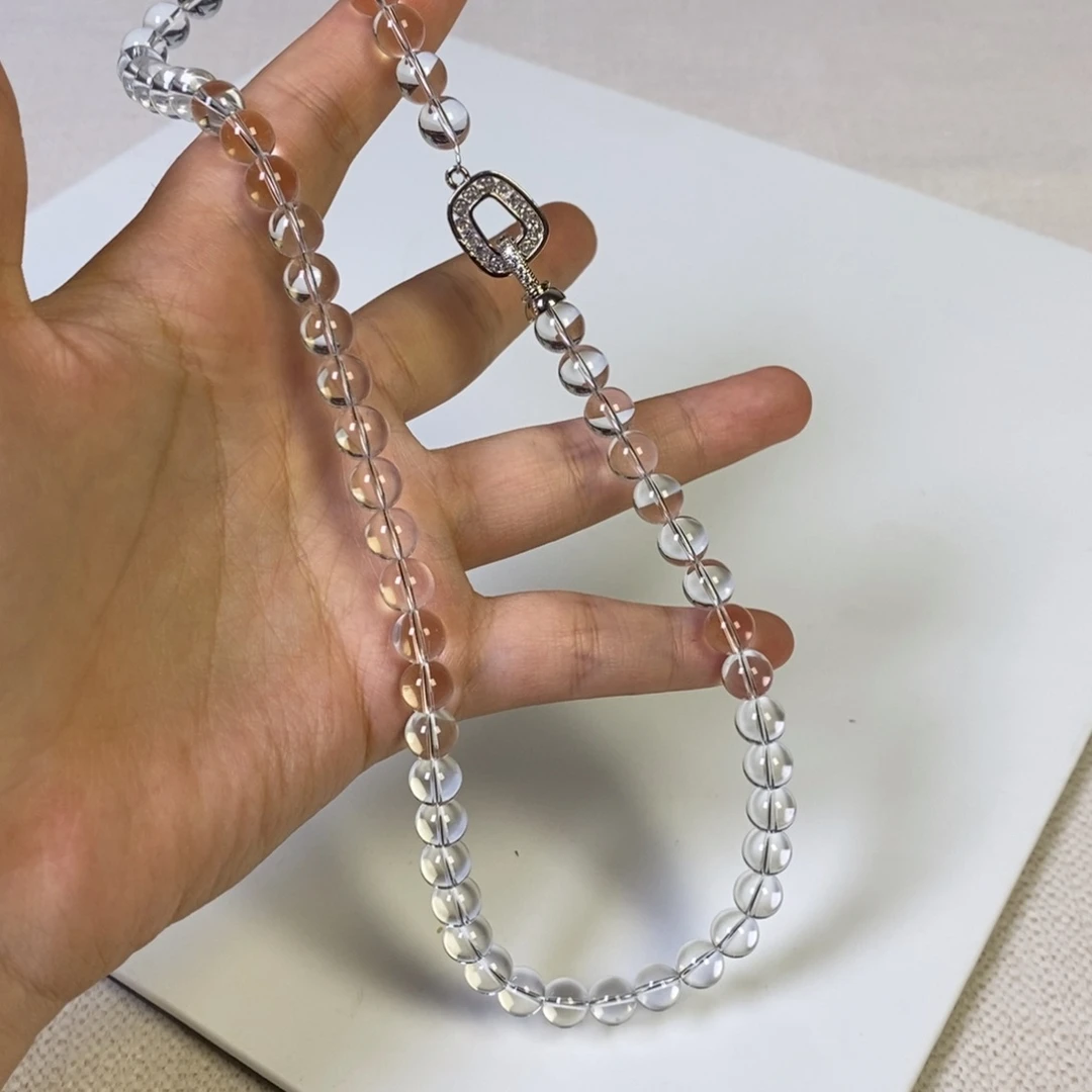 项链白水全净体 圆珠