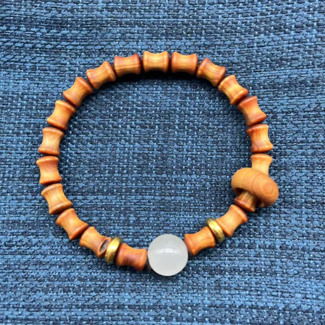 非金属木质手链 竹节单圈带跑环手链      1060