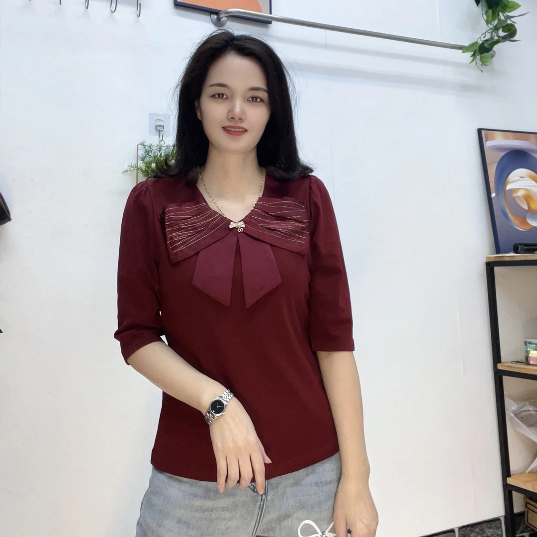 新款百搭中袖上衣811（断码清仓）