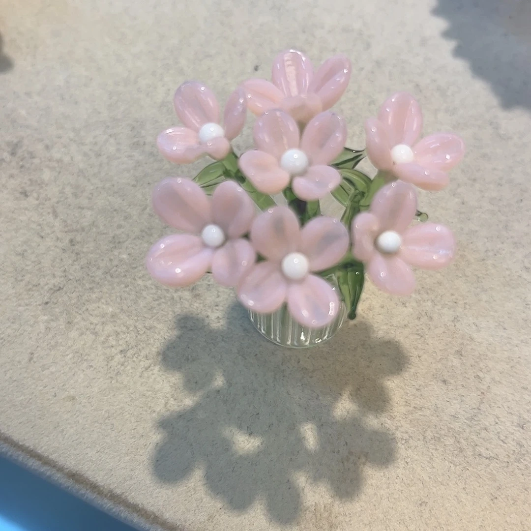 琉璃手工艺品小野花