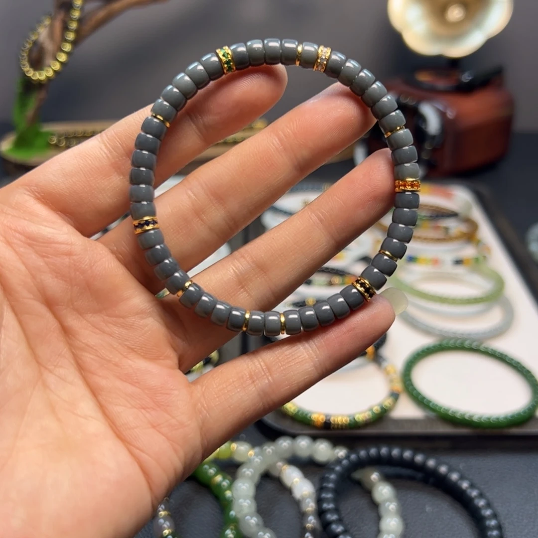 和田玉未镶嵌手链