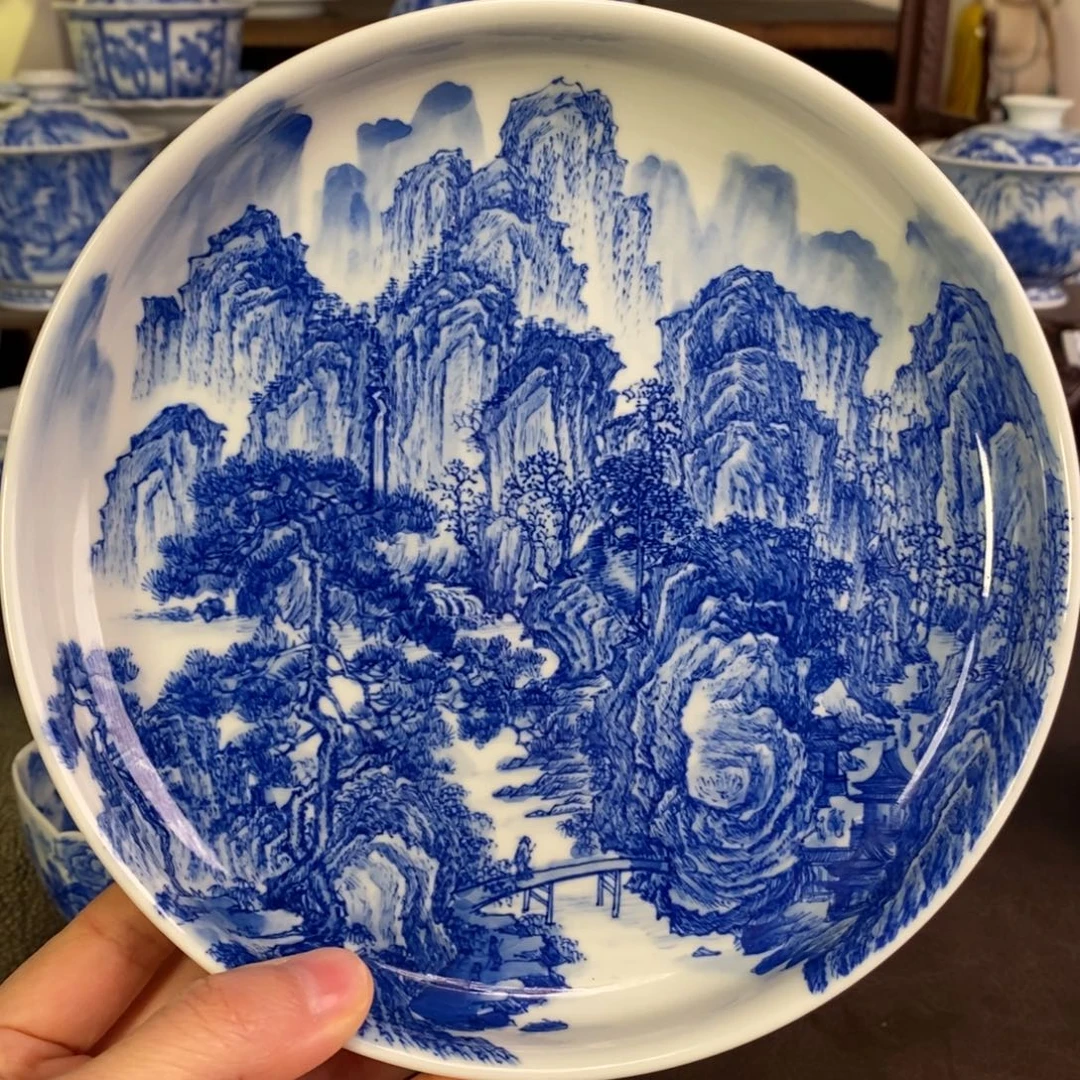 男***败景德镇陶瓷手工手绘