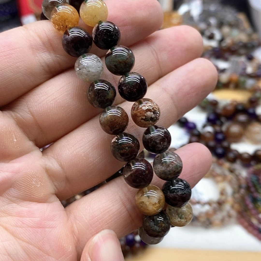 水晶手链未镶嵌多样性发货发一条