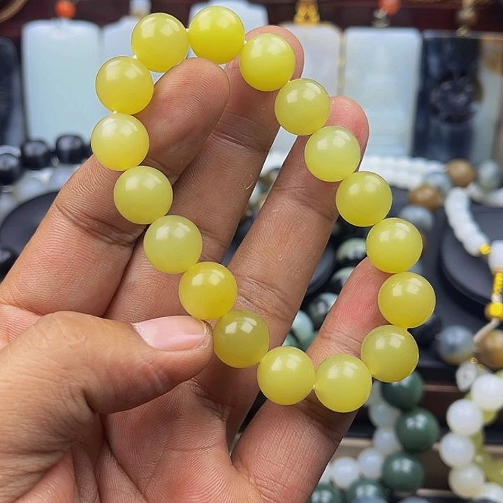 未镶嵌手串和田玉棒****傷