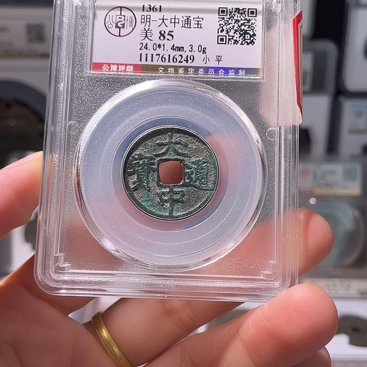 铜轩缘大中通宝编号6249