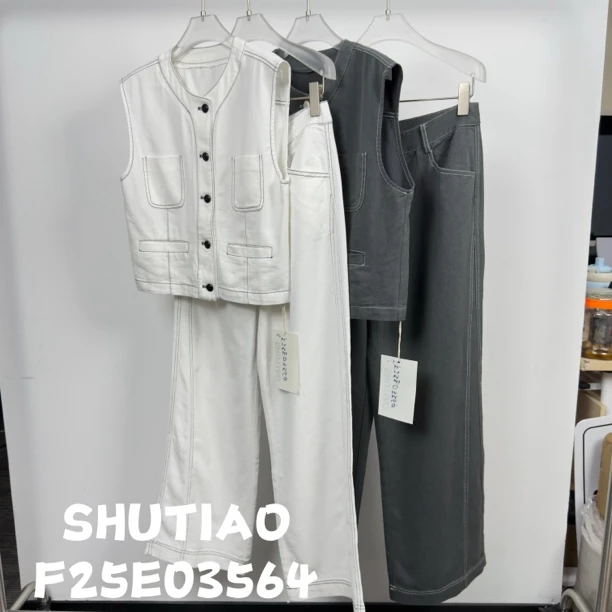 【SHUTIAO】2025夏季：新款小众设计款套装F25E03564