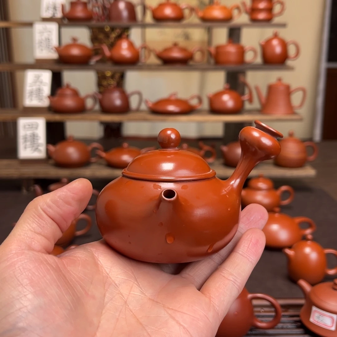 宏***料紫砂茶壶精工侧把130cc