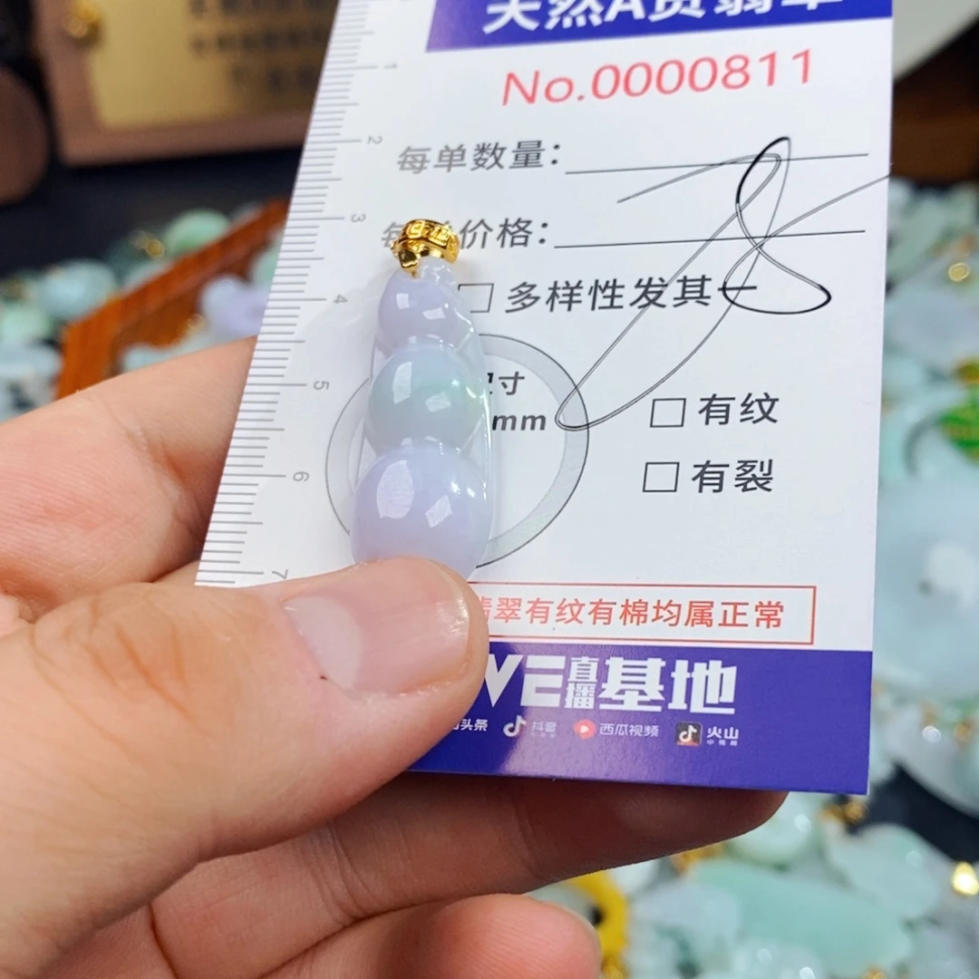 翡翠未镶嵌颈饰811