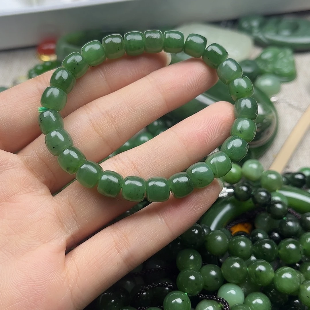 和田玉（碧玉）未镶嵌手串