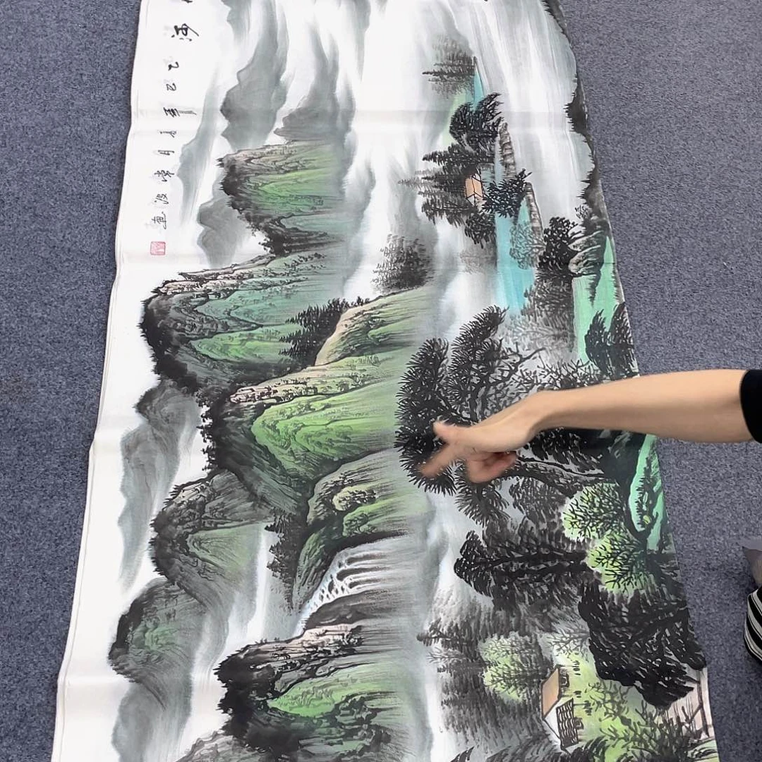 国画作品小姐姐放漏…