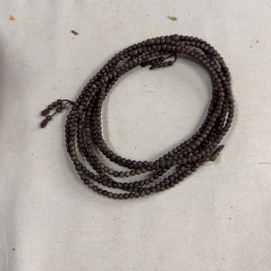 沉香手串绿奇楠沉水多圈约0.4-8多样性发一条