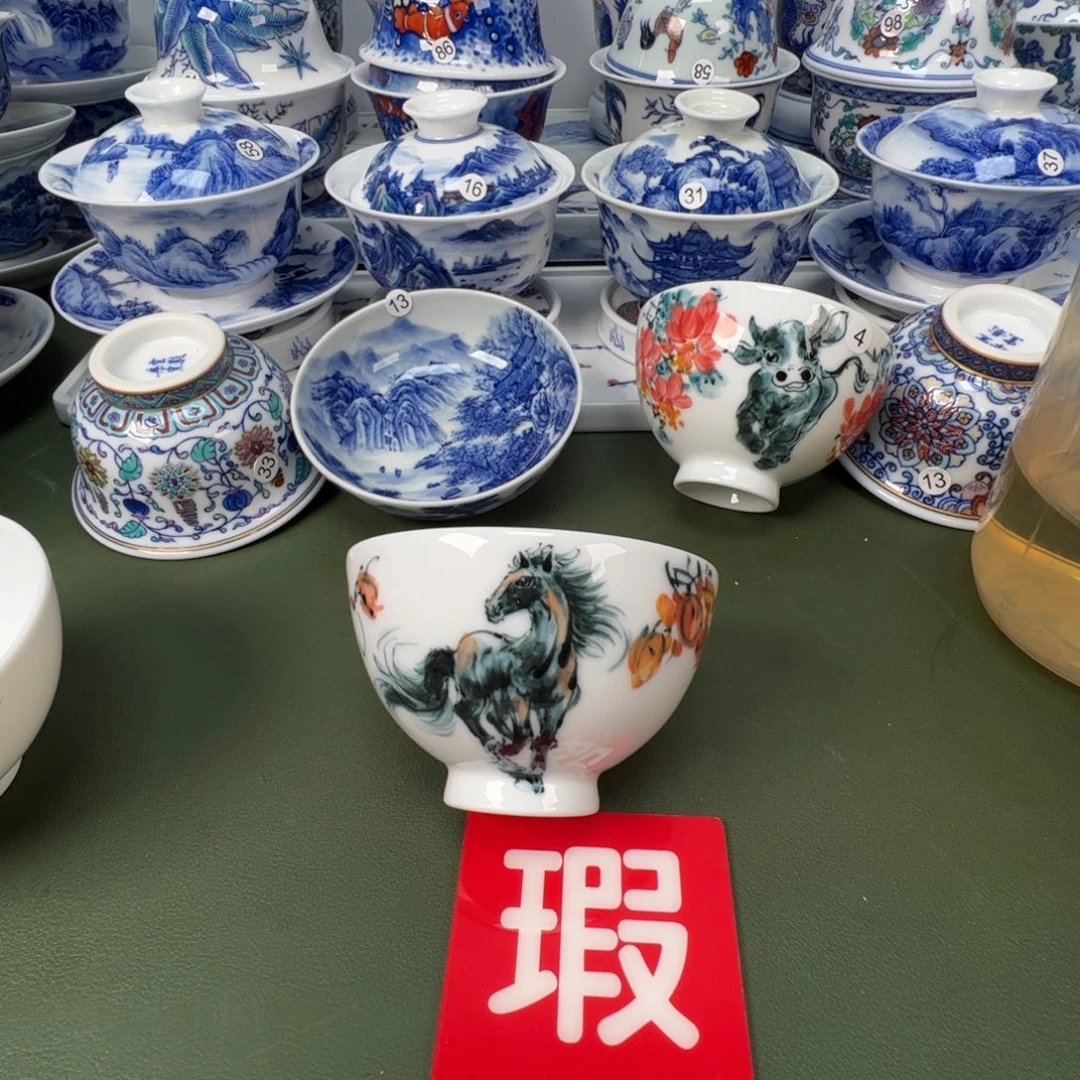 陶瓷景德镇纯手工纯手绘茶具木木17