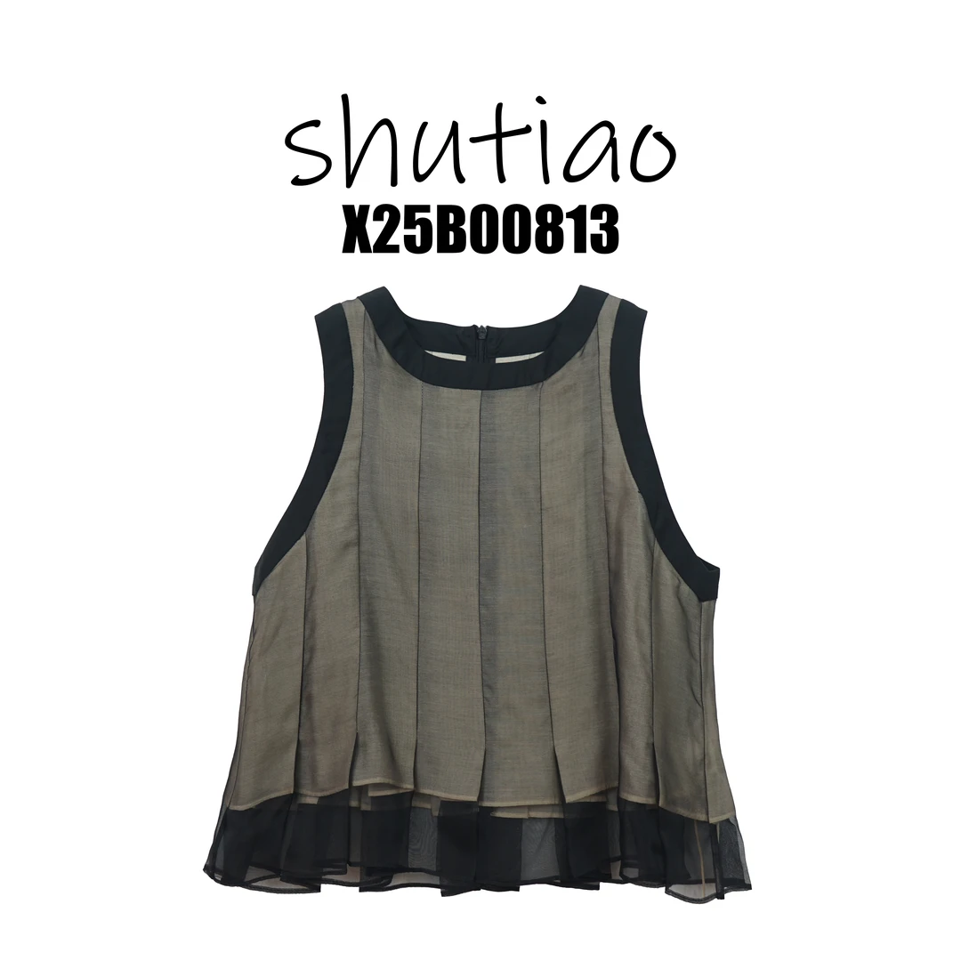 【SHUTIAO】2025春夏：新款小众设计款背心X25B00813