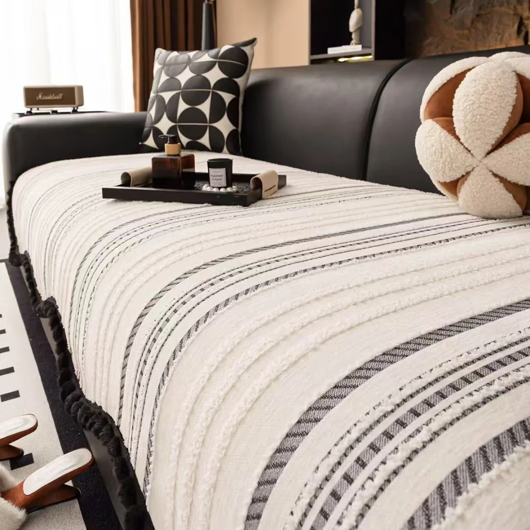 沙发垫四季新款沙发垫盖布高级感一片直排套罩皮沙发坐垫居家好物