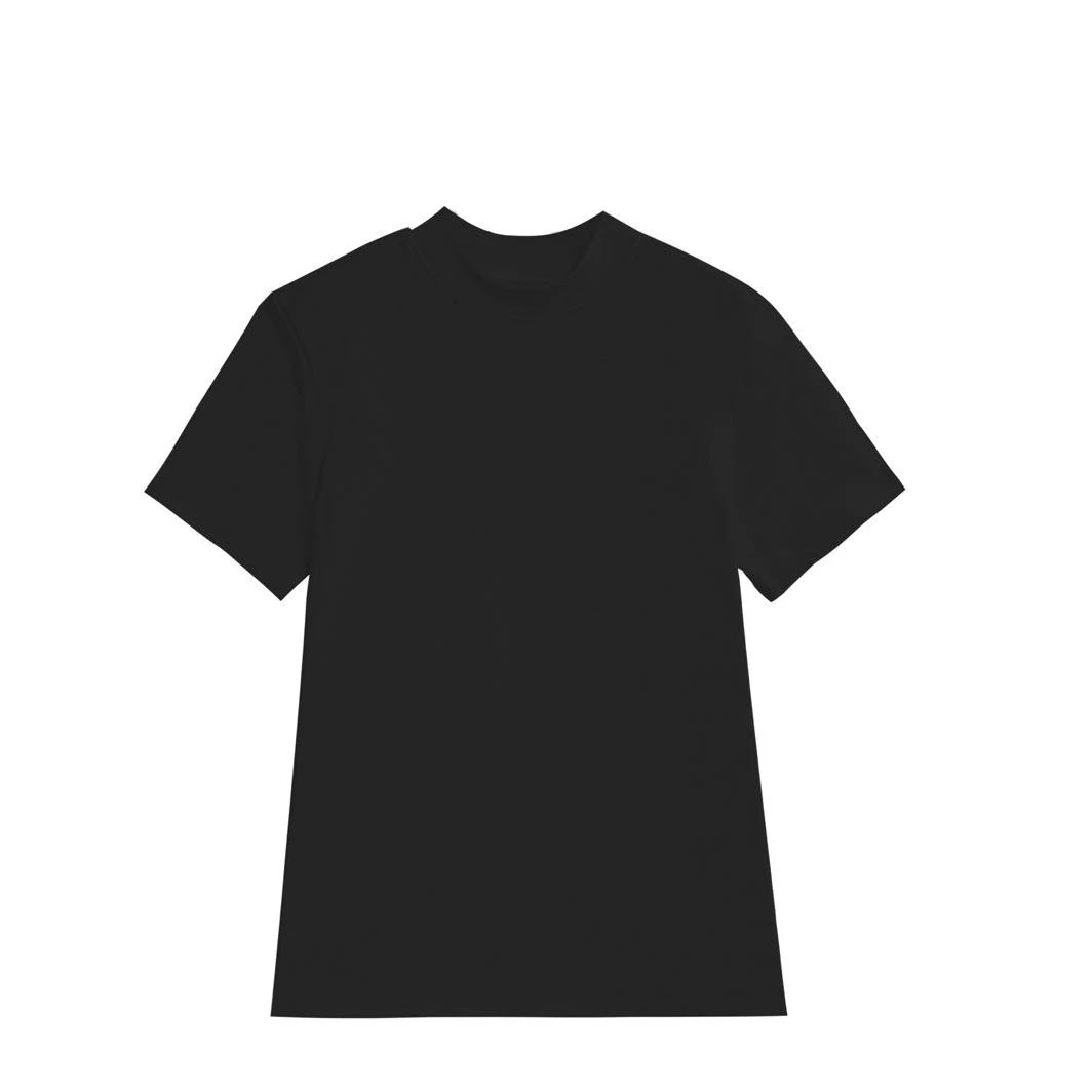 260克磨毛兰精半高领短袖T恤 GSA222