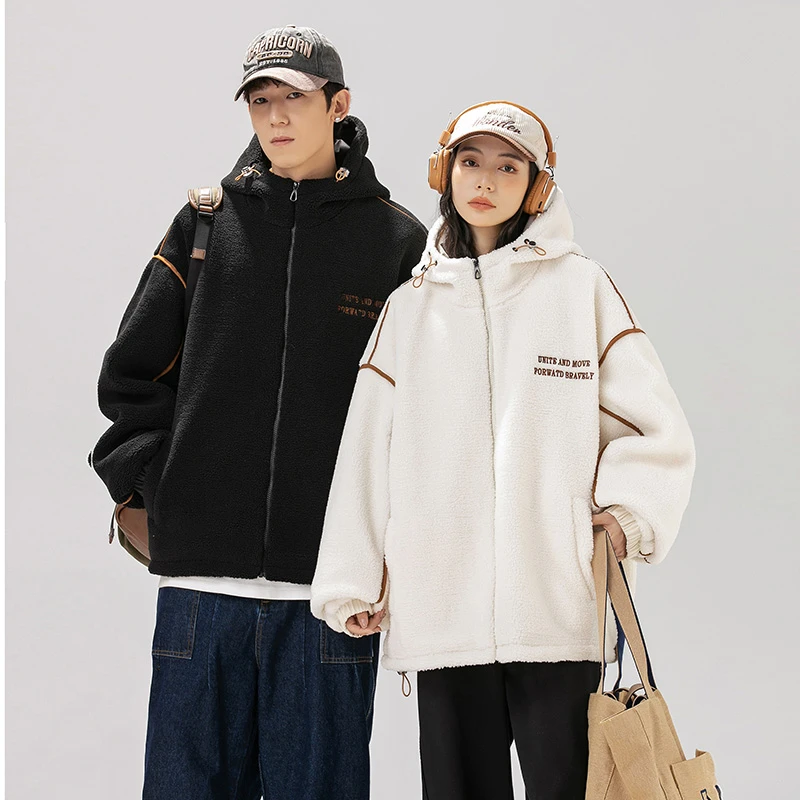 【嘉人有约】MAYBEYOND 24AW保暖百搭潮流情侣休闲宽松男女同款棉衣