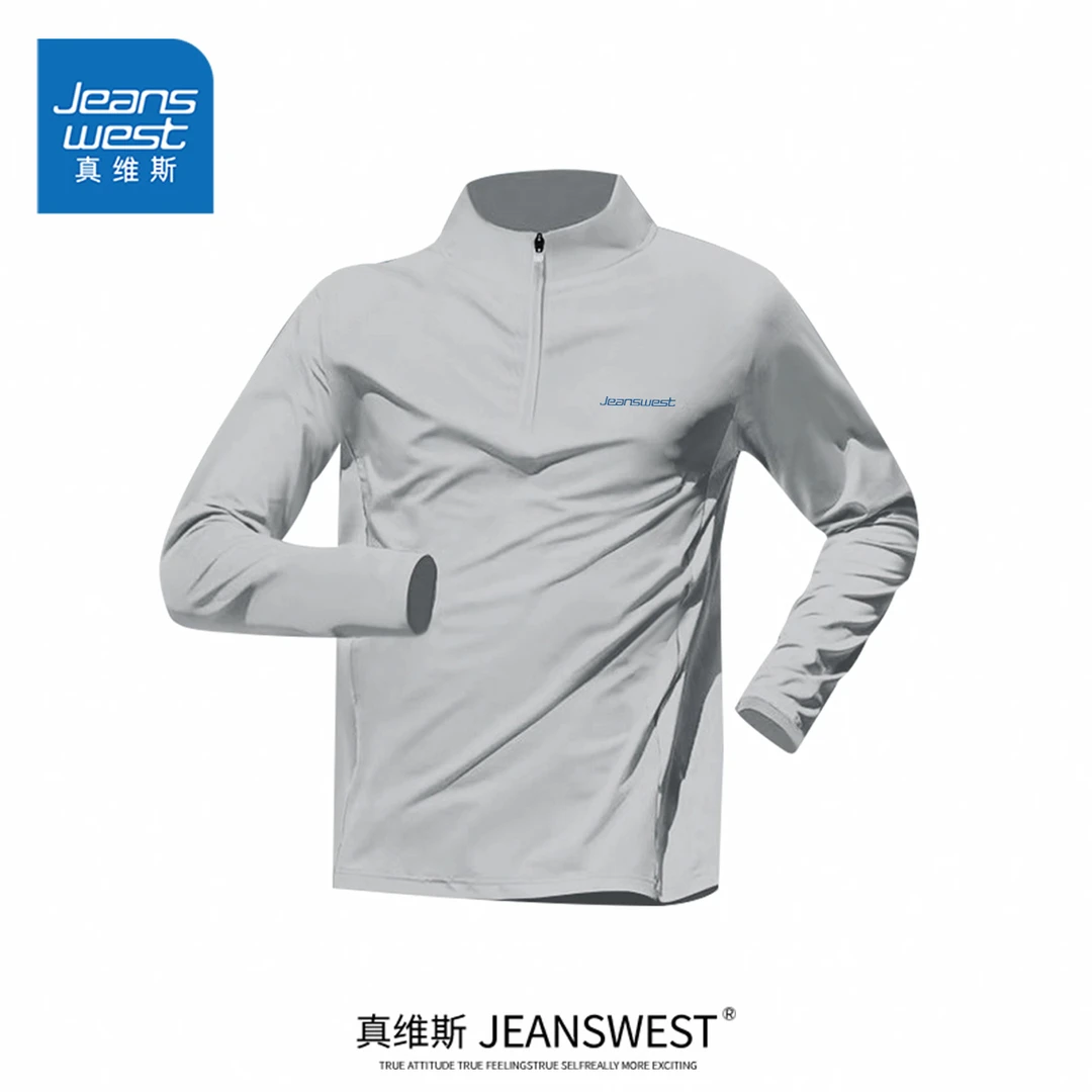 真维斯跑步速干运动服男春季锻炼防晒健身速干衣潮流高级感男装潮