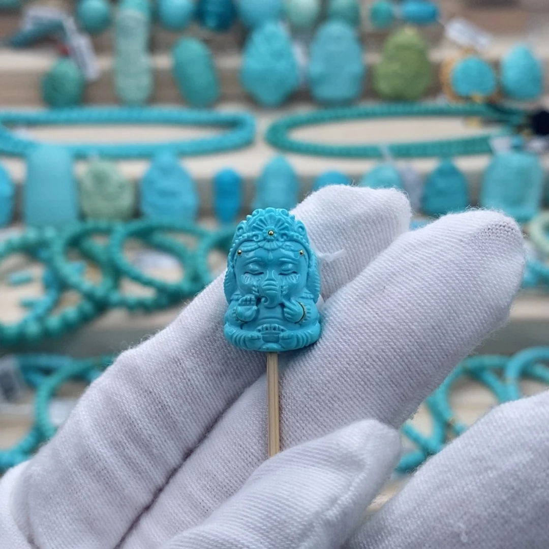 绿松石珠宝奇石未镶嵌