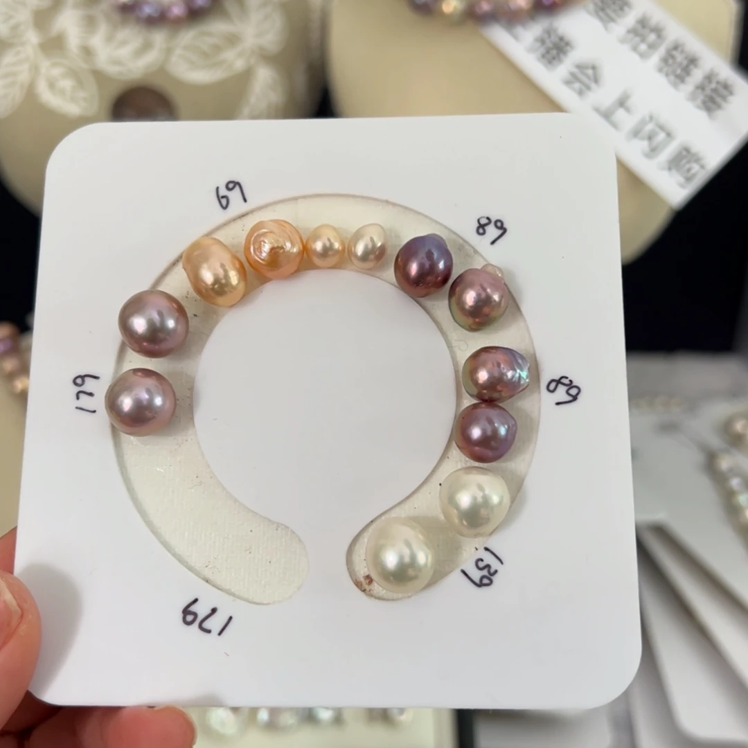 淡水珍珠耳饰银S925镶嵌