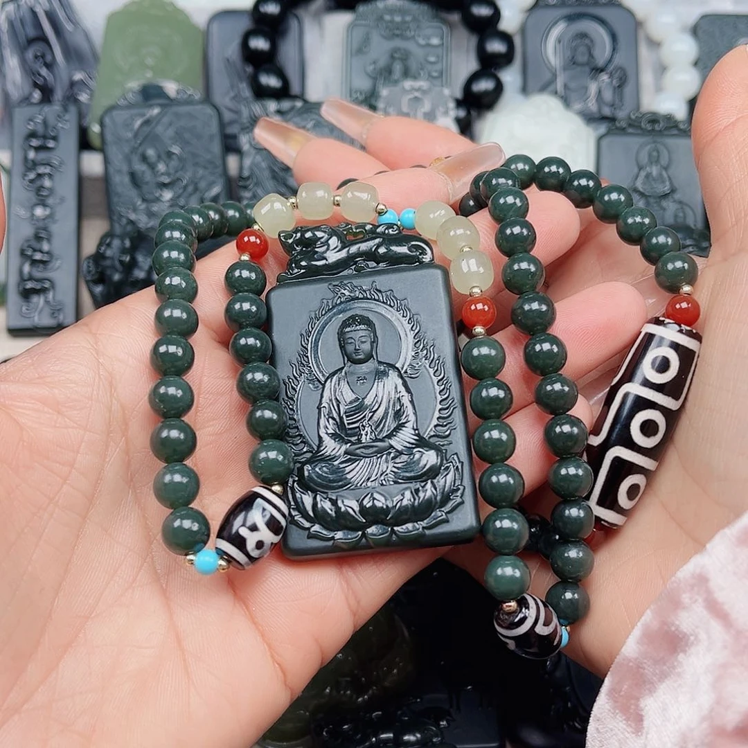 和田玉颈饰未镶嵌