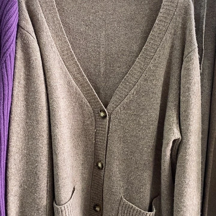 拉夫同款加厚V领开衫1003外套