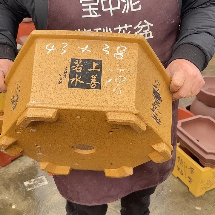 紫砂花盆紫砂等传统