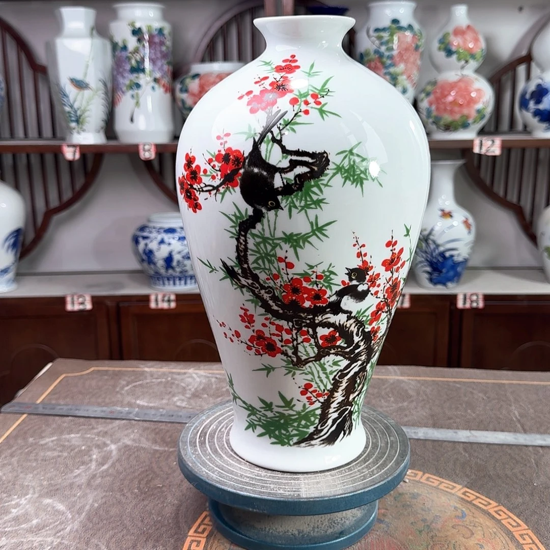 摆件景德镇陶瓷梅花