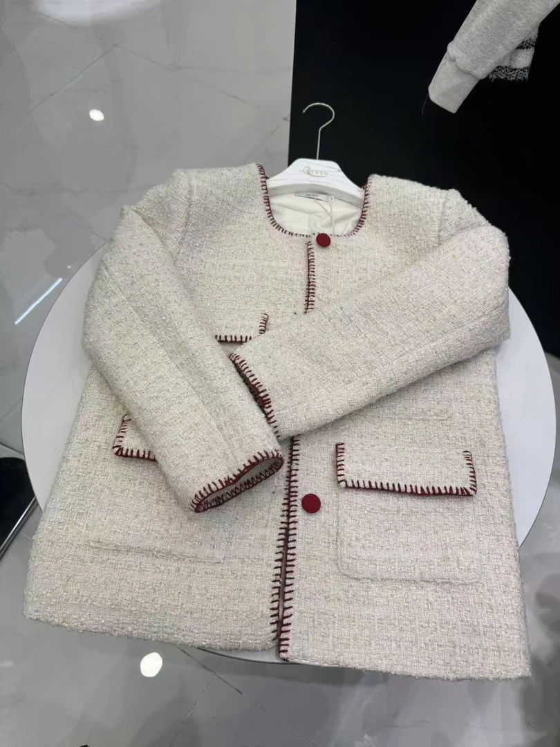 加绒加厚款小香风外套