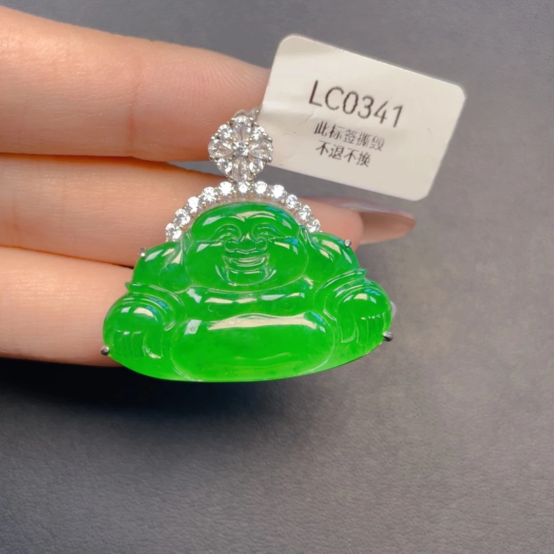 【闪购商品】吊坠(不含链)银S925镶嵌翡翠