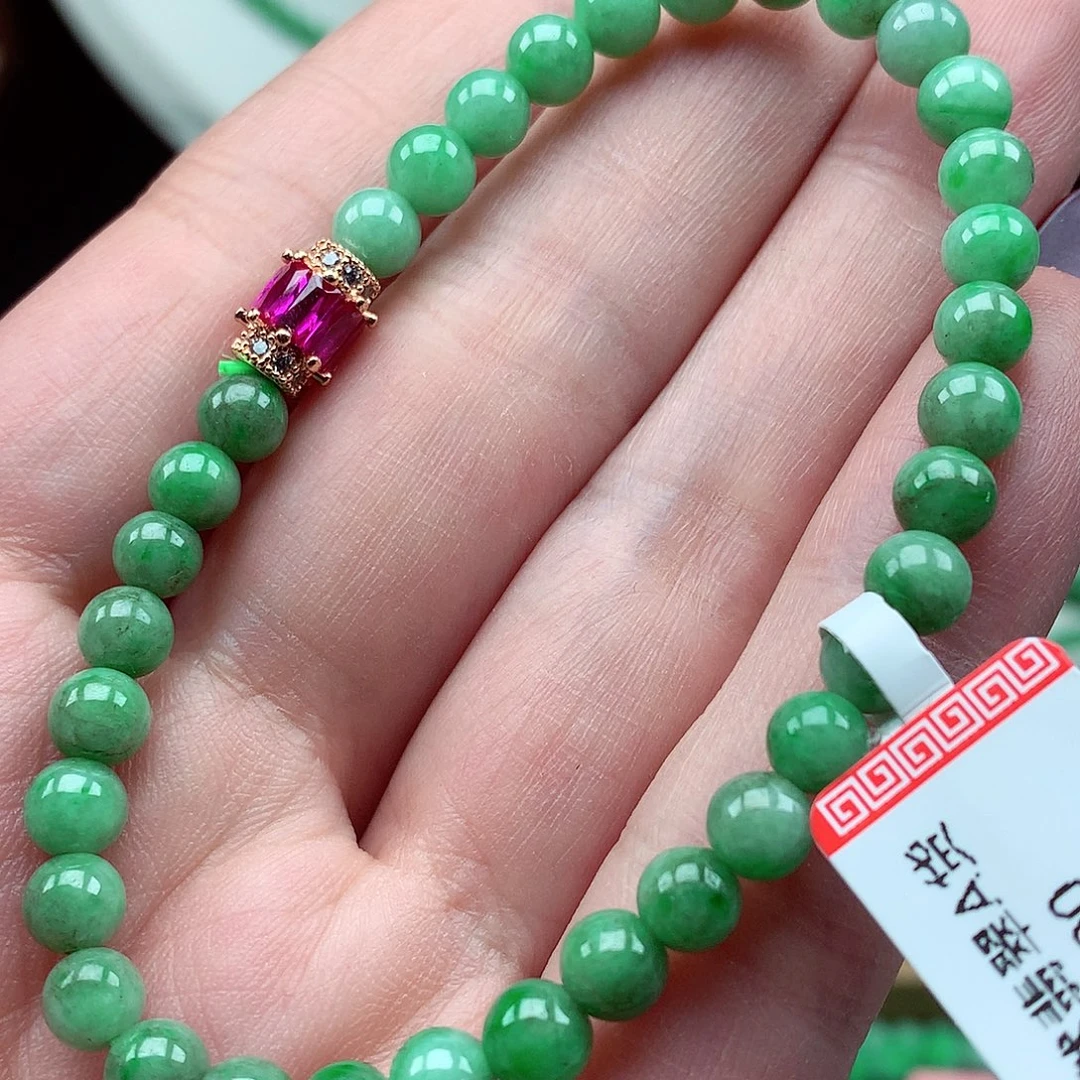 翡翠未镶嵌毛衣链翡翠