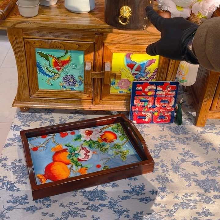 半***蓓陶瓷日进斗金瓷板画