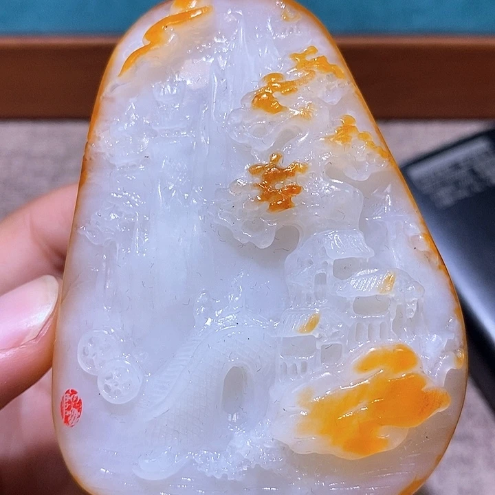 和田玉未镶嵌挂件L8