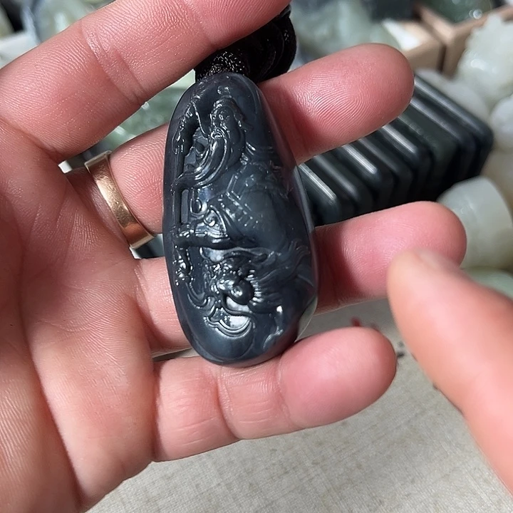 和田玉未镶嵌吊坠(不含链)