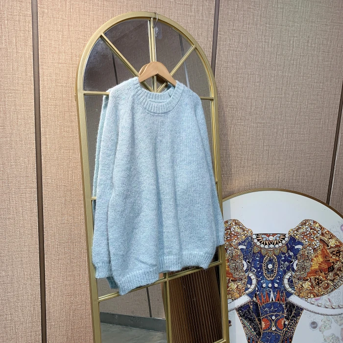 BP835孕妇蓝色毛衣100-150