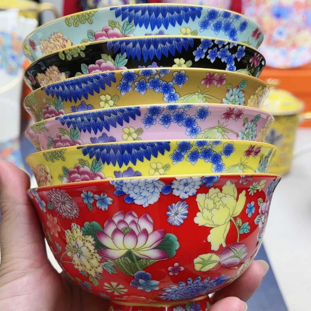 【闪购商品】珐琅4.5寸6个…………